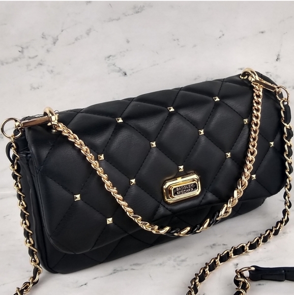 NEW Badgley Mischka Quilted Convertible Crossbody - Picture 3 of 6